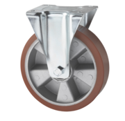 Bockrolle, Ø 160mm, Vulkanisierte gegossenem Polyurethane Lauffläche, 300KG
