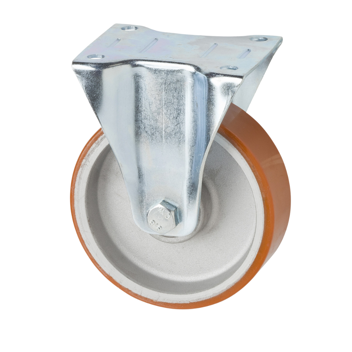 150mm Roulette Charge Lourde 2000kg Avec Frein - Roue Polyuréthane Industrielle Double Roulement Silencieuse Et Résistante