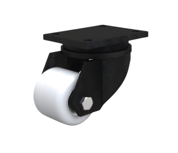 Rueda giratoria, Ø 82 mm, rueda de poliamida, 650 kg