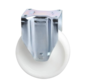 Heavy duty Fixed caster from pressed steel, plate fitting, Polyamide wheel, precision ball bearing, Wheel-Ø 200mm, 1000KG