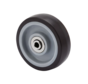 Apparaterollen Rad aus thermoplastischem Gummi grau spurlos, Präzisionskugellager, Rad-Ø 100mm, 80KG