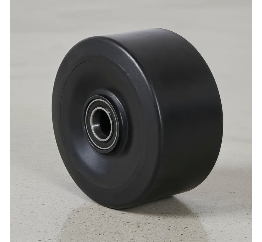 Ruota per impieghi gravosi con pneumatici in gomma elastica vulcanizzata, cuscinetti a sfere di precisione, Ø ruota 250 mm, 1750 kg