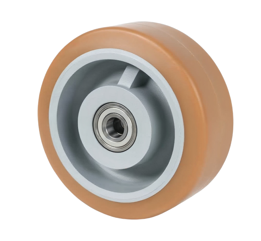 Schwerlast Vulkollan® Covestro Lauffläche Gusseisen, Präzisionskugellager, Rad-Ø 180mm, 320KG