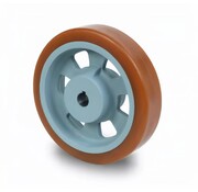 Ruota motrice Vulkollan® Covestro battistrada ghisa, Ø 250x50mm, 1050KG