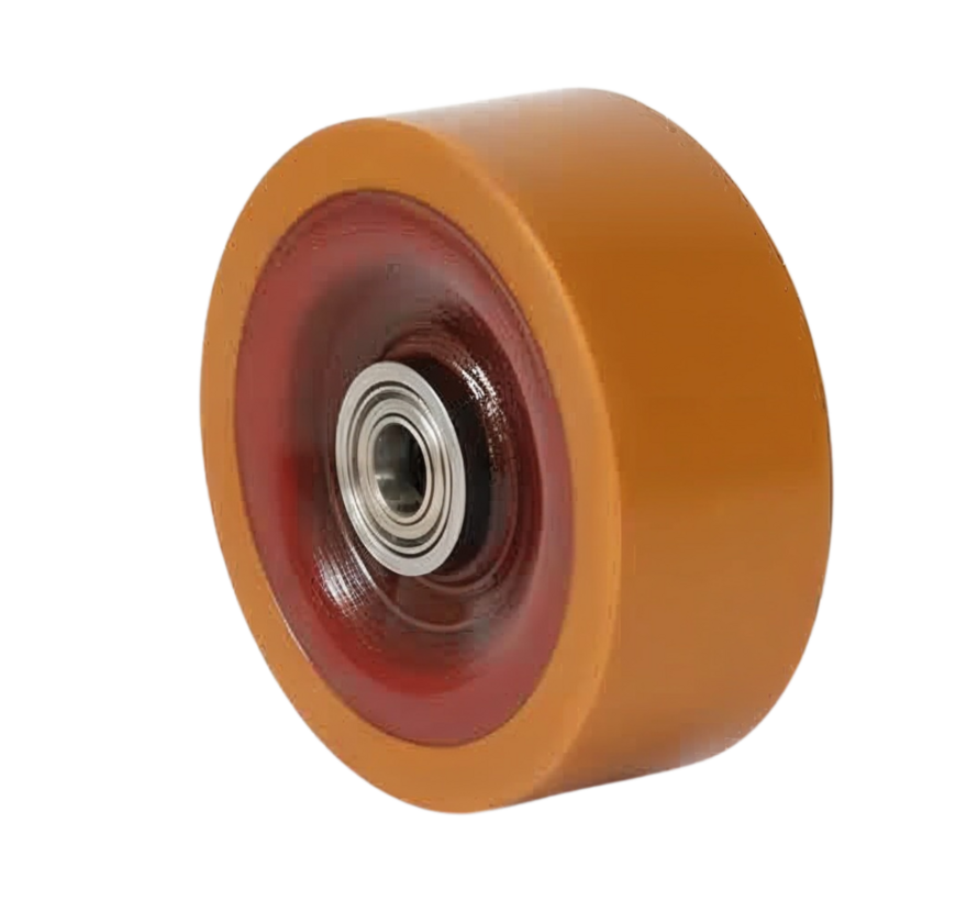 Roue robuste en polyuréthane vulcanisé, roulement à billes de précision, diamètre de roue 300 mm, 3 000 kg