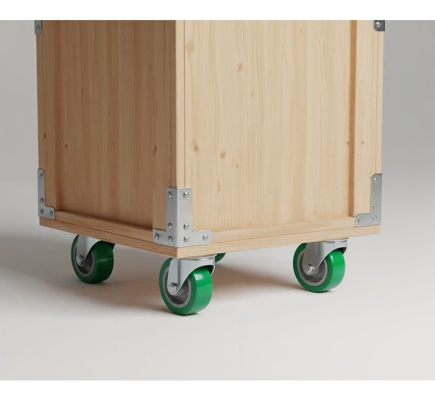 Industrierad aus gespritztem Polyurethan, Präzisionskugellager, Rad-Ø 100mm, 250KG