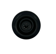 Wheel, Ø 80mm, rubber, black, 65KG