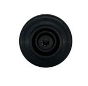 Hjul, Ø 100 mm, gummi, svart, 80 kg