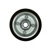 Industrierad Ø200x50mm, schwarzer Gummireifen – 230kg