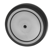 Roue institutionnelle Ø100x32mm en caoutchouc thermoplastique gris – 100kg