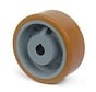 heavy duty drive wheel Vulkollan® Covestro tread cast iron, H7-bore feather keyway DIN 6885 JS9, Wheel-Ø 250mm, 1000KG