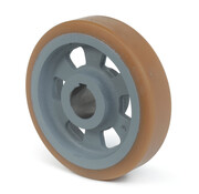 Roda motriz Vulkollan® Covestro, piso em ferro fundido, Ø 100x40mm, 350KG