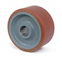 heavy duty Vulkollan® Covestro tread cast iron, precision ball bearing, Wheel-Ø 400mm, 40KG