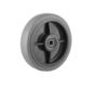 Durable Wheel Ø160 mm with Thermoplastic Rubber Tyre – Grey Non-Marking, Central Precision Ball Bearing, 200 kg Load Capacity