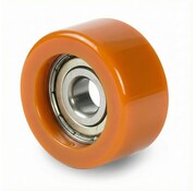 Printhopan Fuhrungsrollen Lauffläche Vulkopan Radkörper aus Stahl, Ø 75x21mm, 160KG