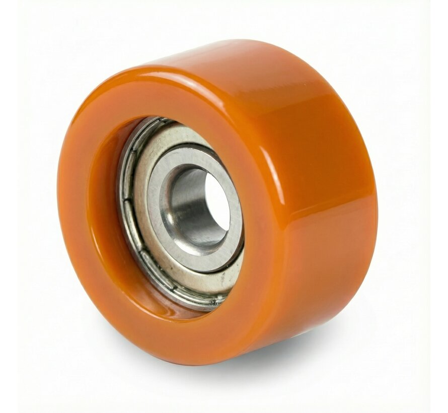 Printhopan roles de liderazgo bandaje Vulkopan núcleo de rueda de acero, cojinete de bolas de precisión, Rueda-Ø 42mm, KG