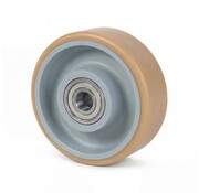 Marchepied Vulkollan® Covestro en fonte, Ø 250x50mm, 1100KG