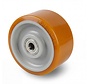 Roues Vulkollan® Covestro robustes, bande de roulement en acier soudé, roulement à billes de précision, diamètre de roue 400 mm, 300 kg