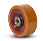 Heavy duty Wheel from Vulcanized Polyurethane tread, precision ball bearing, Wheel-Ø 250mm, 1500KG