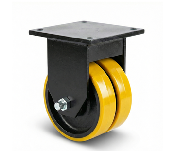 Fixed caster, Ø 250mm, Vulcanized Polyurethane tread, 2800KG