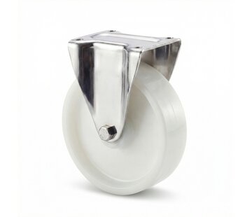 Fixed caster, Ø 125mm, Polyamide wheel, 450KG