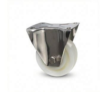 Roue fixe, Ø 125 mm, roue entièrement en polyamide (PA6), 700KG