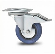 Roulette pivotante avec blocage, Ø 100mm, élastique, 150KG