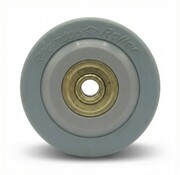 wheel, Ø 50mm, solid rubber grey, shore A 80, 40KG