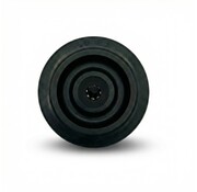 Ruota, Ø 80mm, gomma, nera, 65KG