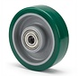 Roue industrielle en polyuréthane injecté, roulement à billes de précision, Ø roue 160 mm, 400 kg