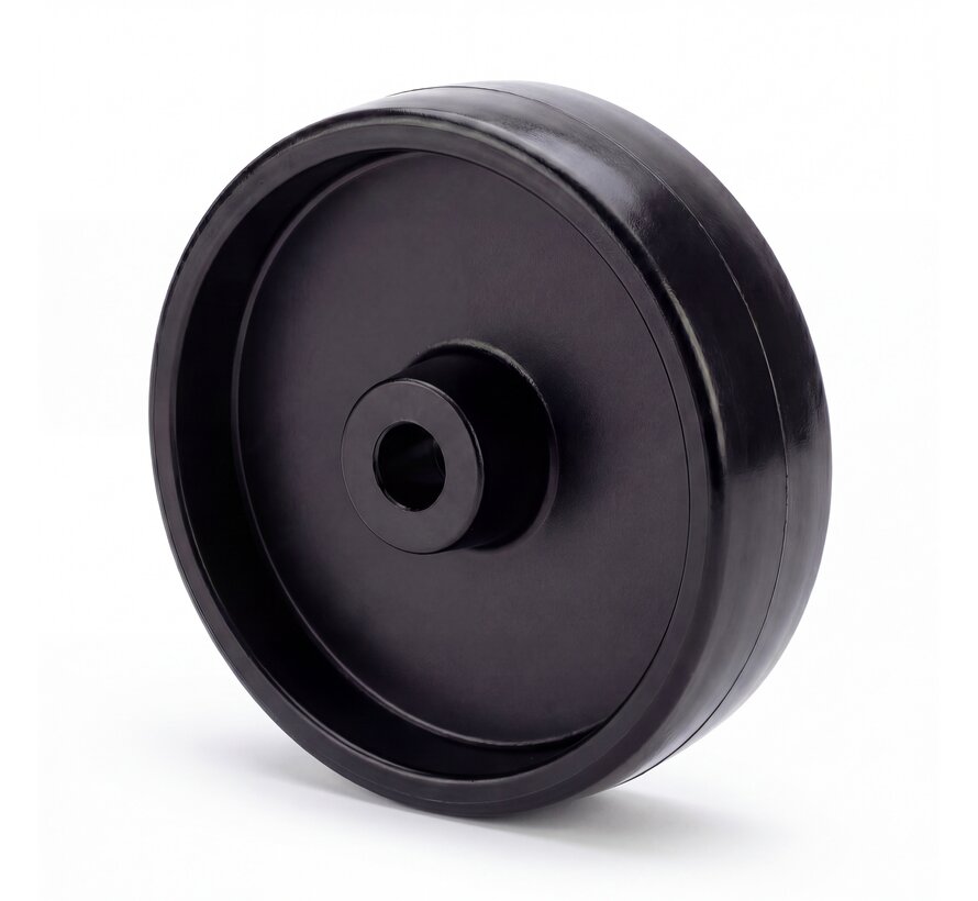 Institutional Wheel Ø100x24mm, Fully Polypropylene, Plain Bearing, Axle Hole Ø8mm, Hub Length 28mm – 80kg Load Capacity
