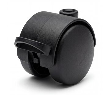 Rolo duplo com travão Ø50, pino roscado M8x15