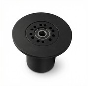 Flange roller POM 163mm diameter for axle 20mm for harvest wagons on tube-rail system
