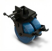 Jeu de 4 roulettes de remorquage pour conteneurs pour une charge totale de 36 000 kg