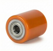 Rolo de paletes Vulkollan Ø60x50 mm, furo do eixo: 10 mm, comprimento do cubo: 48 mm