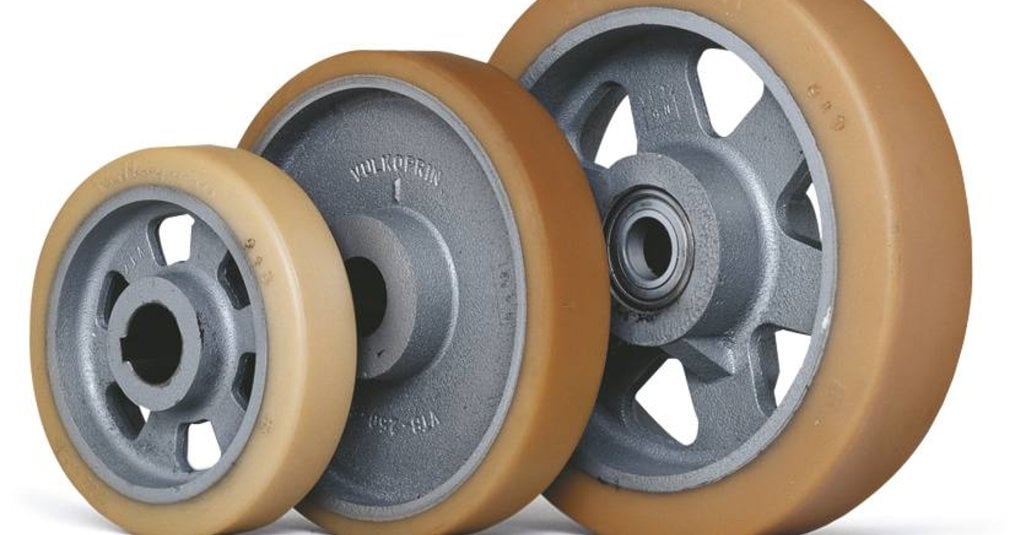 How to calculate the needed load capacity of wheels with Polyurethane (Vulkollan) tyres?