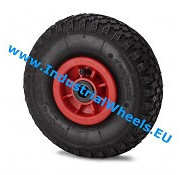 Wheel, Ø 260mm, pneumatic tyre block profile, 150KG