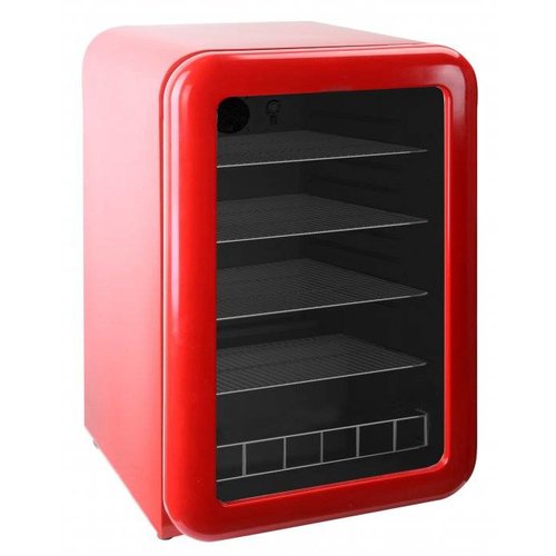 Retro koelkast glazen deur - Rood Retro koelkast glazen deur - Rood