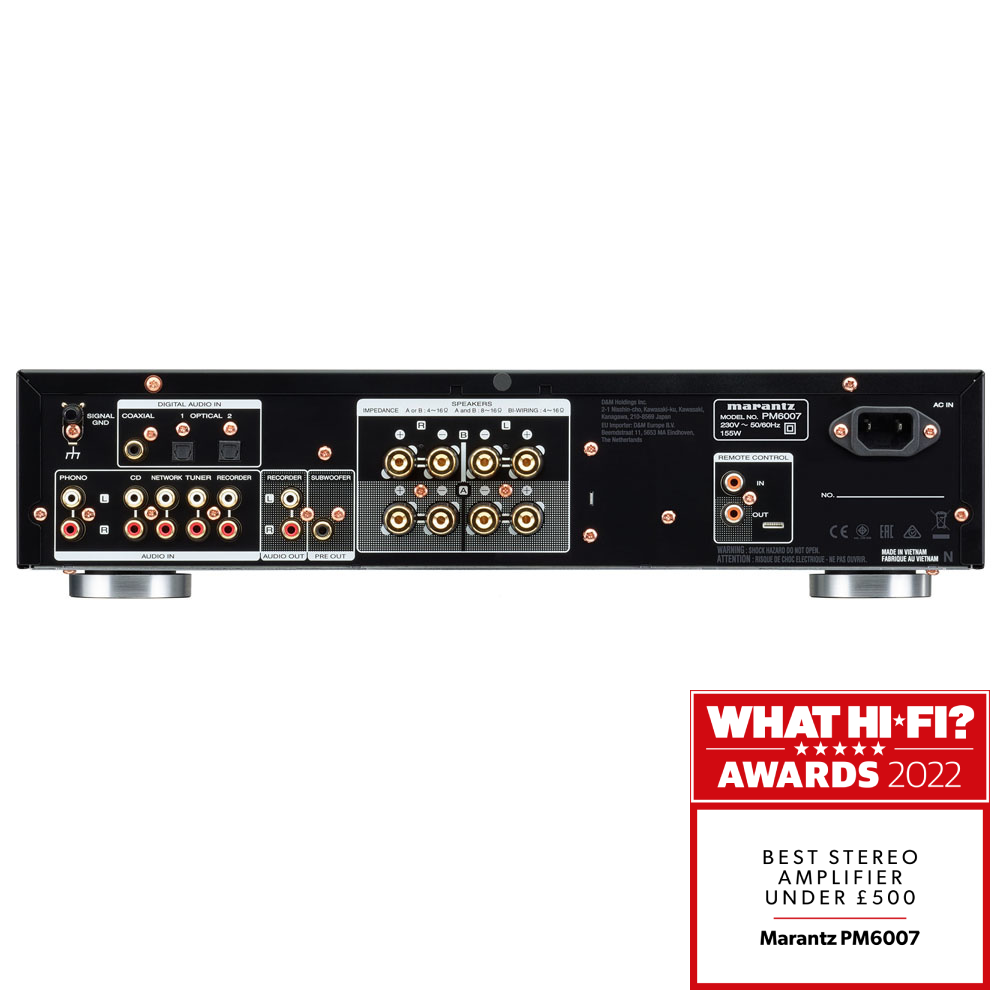 Marantz PM6007 Preamp Integrated Amplifier Digital Connectivity Silver
