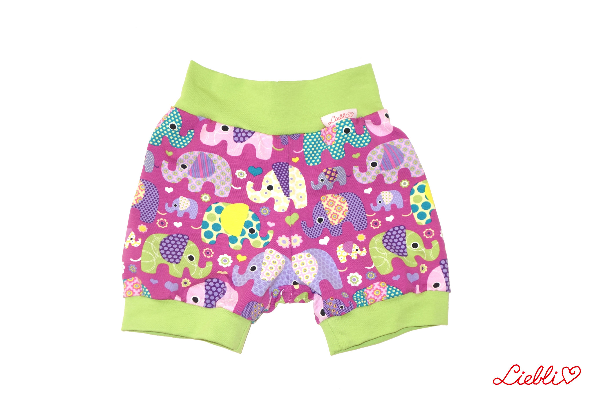 Bunter Short, Elefanten lila