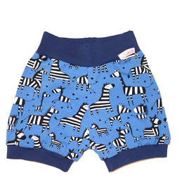 Bunter Short, Zebras auf blau