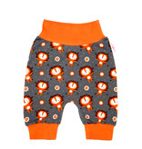 Babyhose / Pumphose, Löwen grau orange Gr. 56, 62, 68