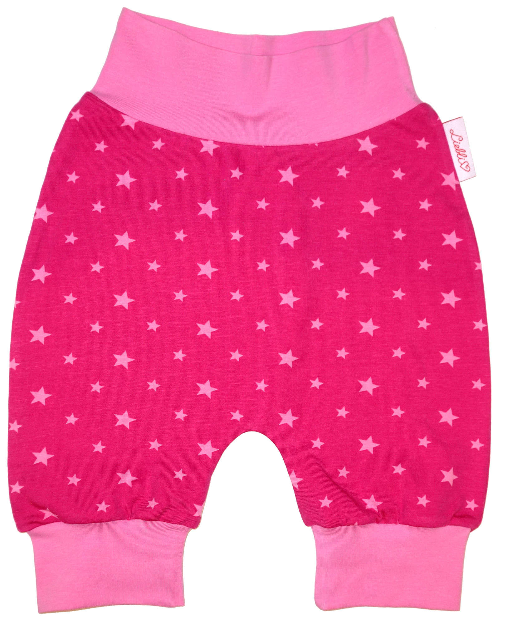 Babyhose / Pumphose, Sternchen pink rosa