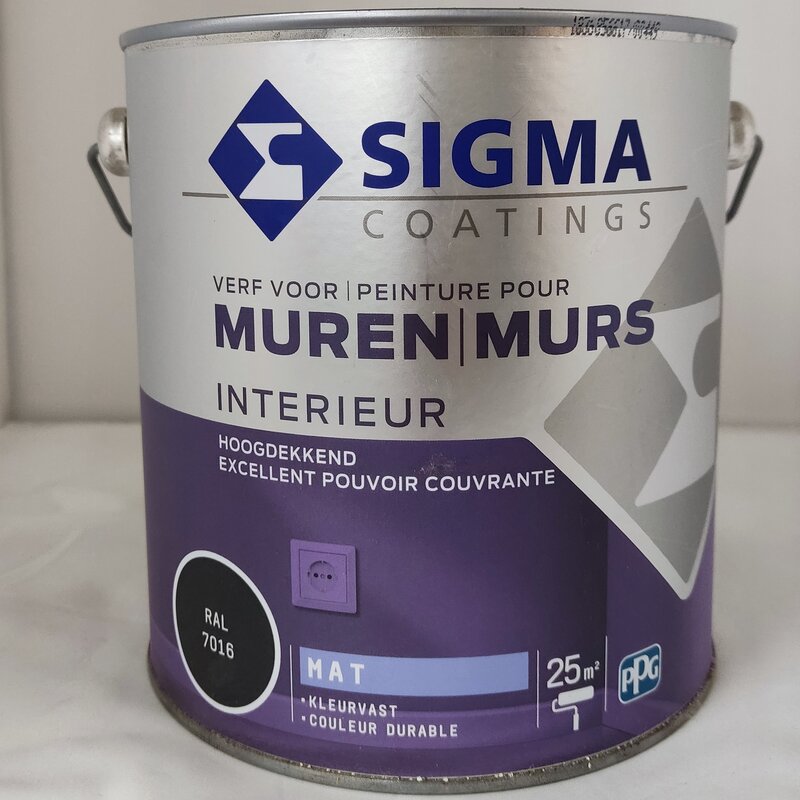 Sigma Muurverf Grijstinten 2,5L