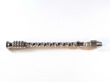 Hand drill with spring - Chrome