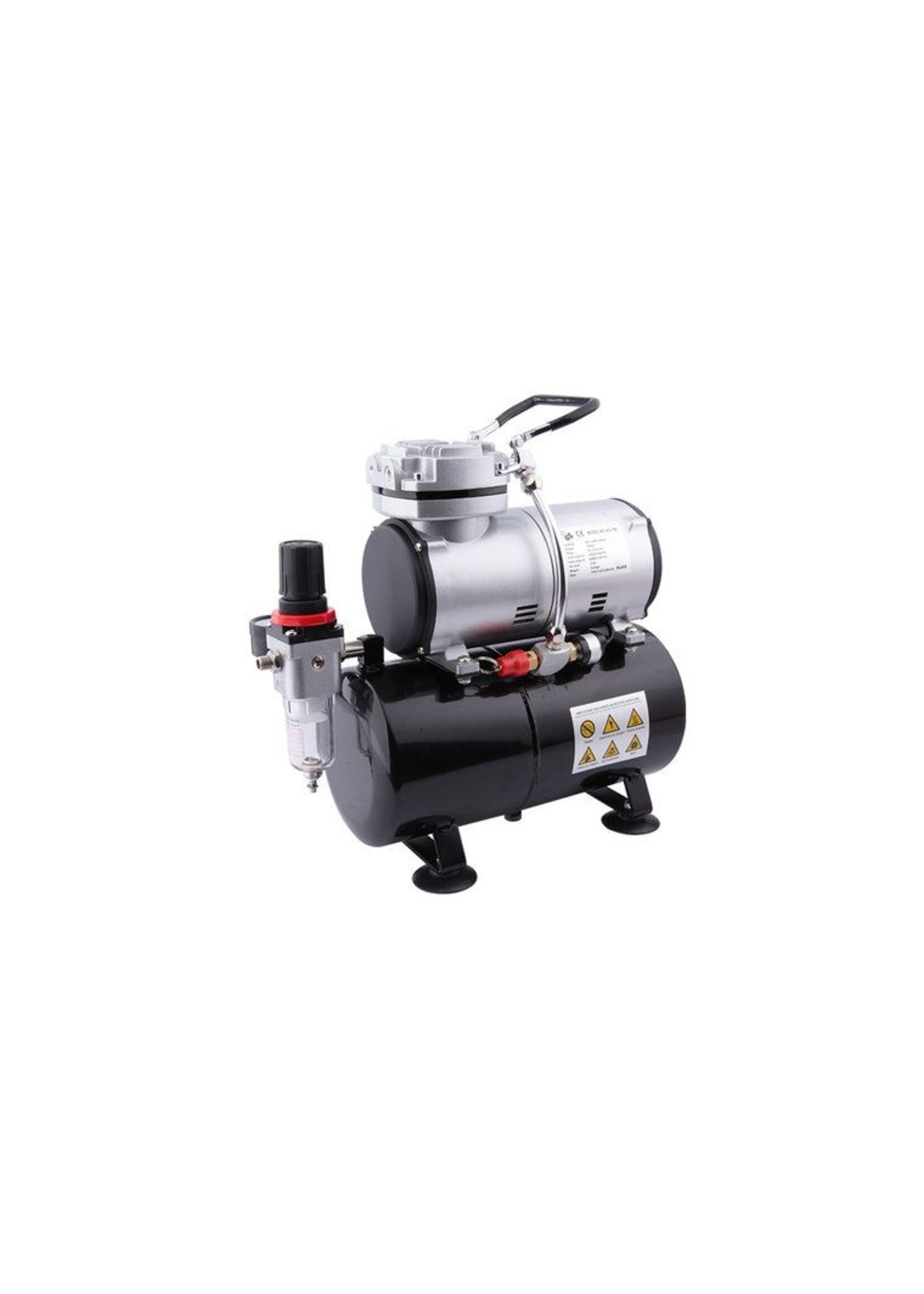 Multi-Purpose Airbrush with 4 Cylinder Piston Air Compressor with