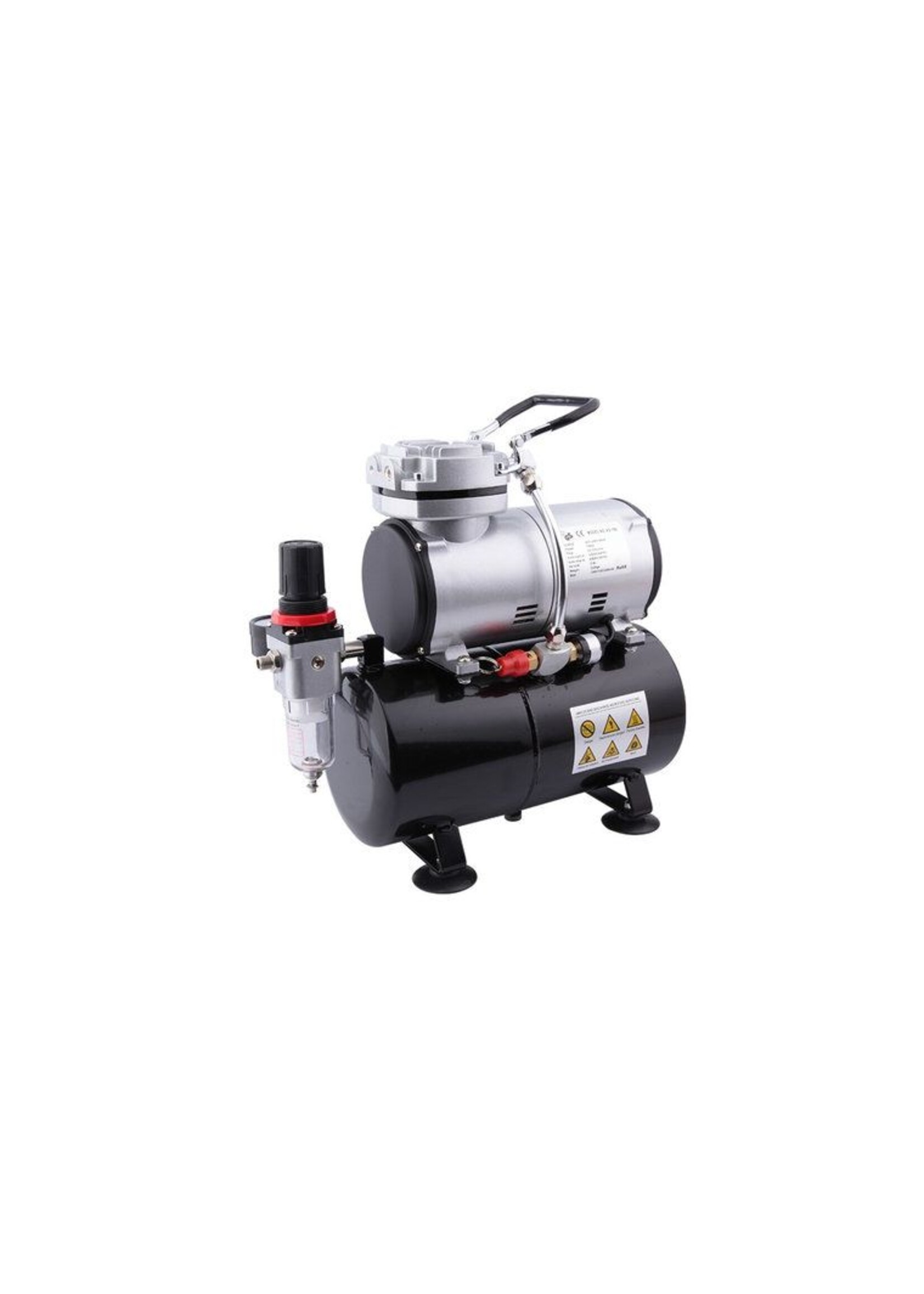 Master Airbrush 1/5 HP Cool Runner II Dual Fan Tank Air Compressor Kit Model Tc-326t - Professional Single-Piston Blue