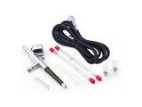 Airbrush pistool 7ml met 0,2 - 0,3 en 0,5mm naald/nozzle en slang