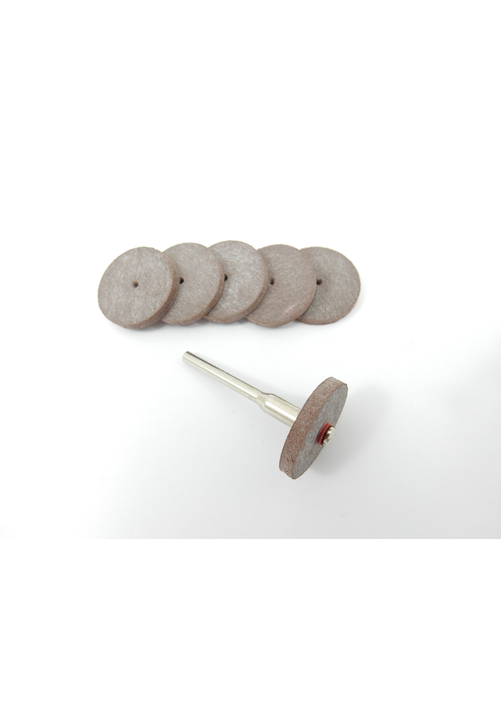 7-piece rubber grinding discs set - slightly abrasive