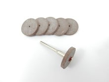 7-piece rubber grinding discs set - slightly abrasive
